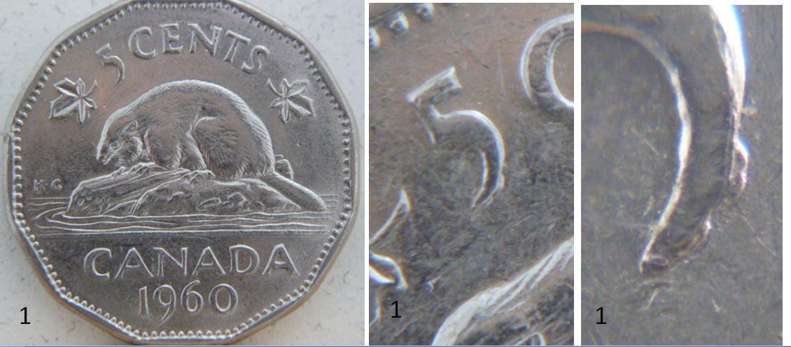 5 Cents 1960-Éclat de coin sur 5 de 5 Cents-1.JPG