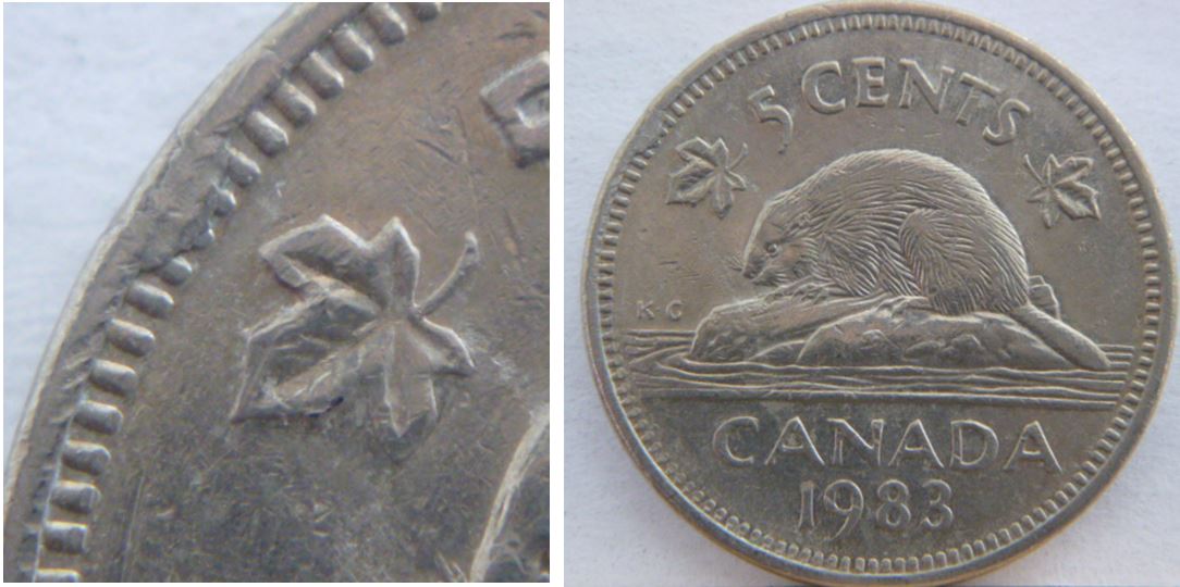 5 Cents 1983-Défaut de flan sur listel-1.JPG