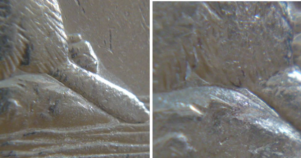 5 Cents 1980-Dépôt de métal sous le castor -entrechoqué sous son menton-2.JPG