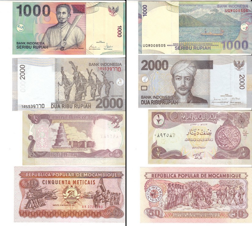 Numi - À Vendre - Lot 22 Billets du Monde - Photo 02.jpg