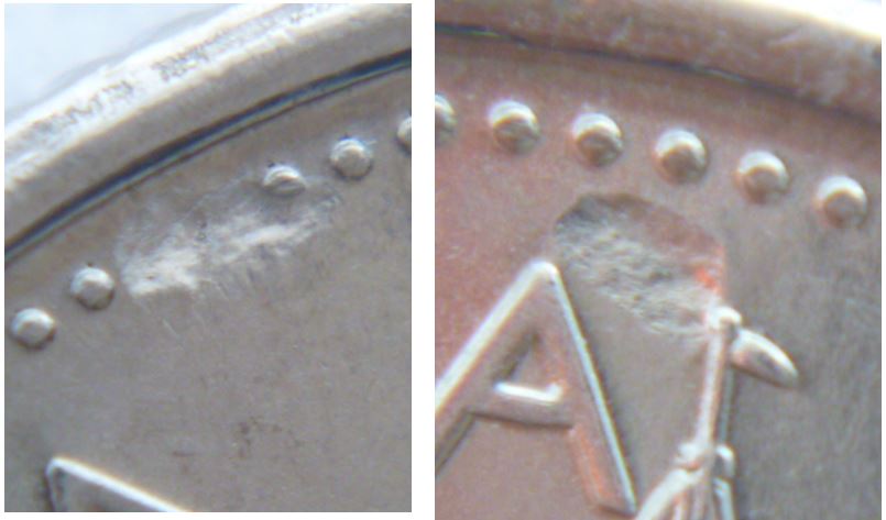 10 Cents 2005P-Frappe a travers graisse revers-2.JPG