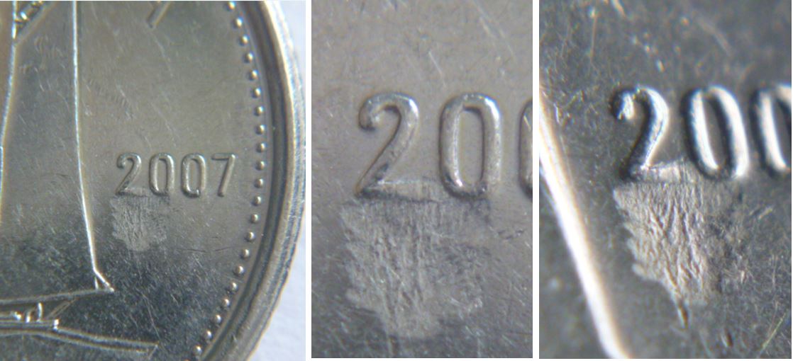 10 Cents 2007-Frappe a travers la graisse sous le 2.JPG