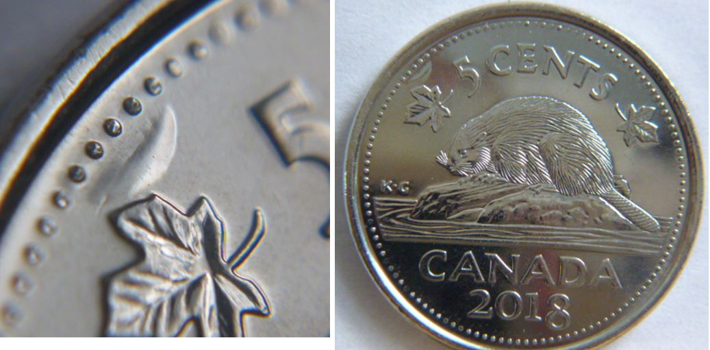 5 Cents 2018-Bulle au dessus feuille gauche-1.JPG