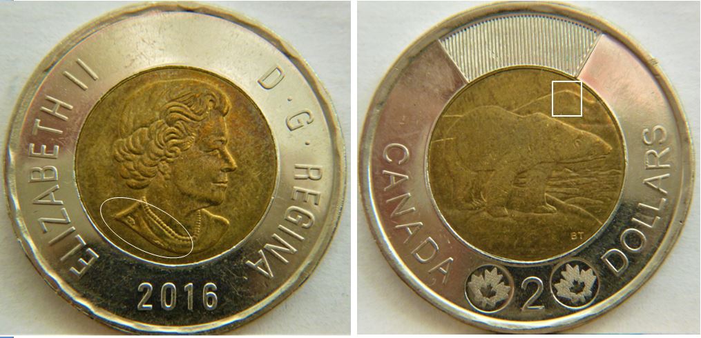 2 Dollars 2016-Accumulation sur effigie.1.JPG