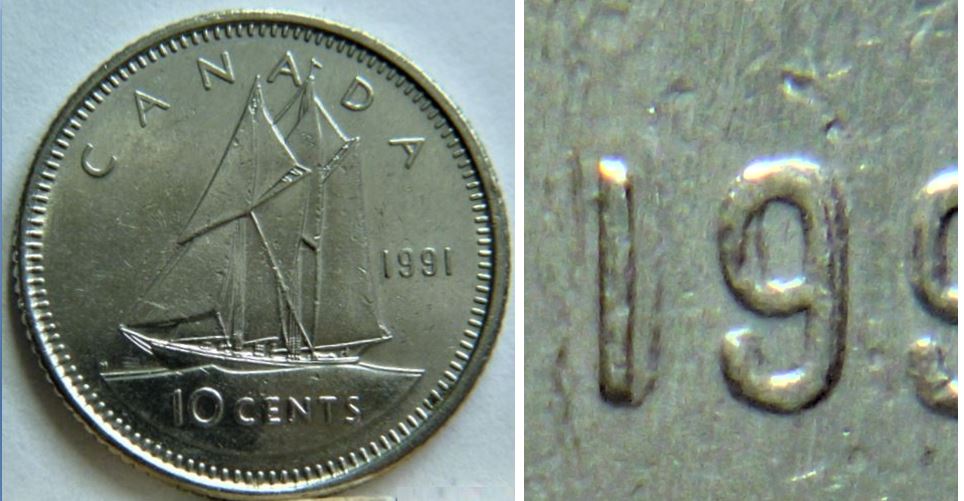10 Cents 1991-Double 19-Coin détérioré-1.JPG