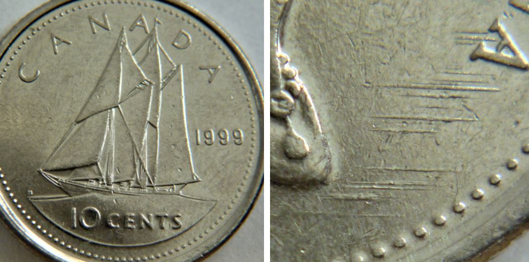 10 Cents 1999- 17 Lignes devant l'effgie-1.JPG