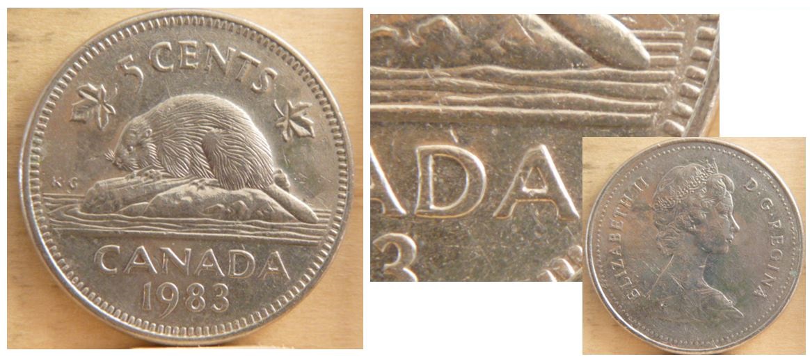 5 Cents 1983 - Fendille a la queue + Griffe additionnel-2.JPG