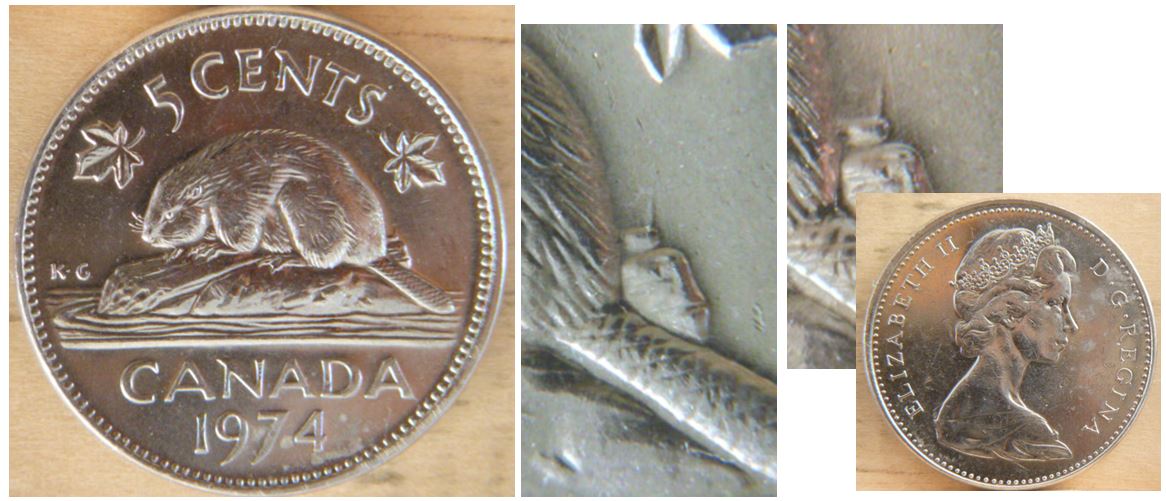 5 Cents 1974- Dommage de coin-1.JPG