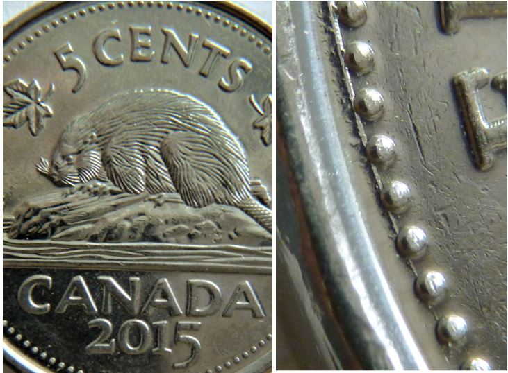 5 Cents 2015-Dommage du coin au dessus de ELIZA-1.JPG