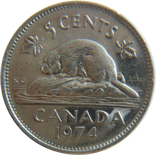5 Cents 1974-Doublage coté revers-coin détérioré-1.png