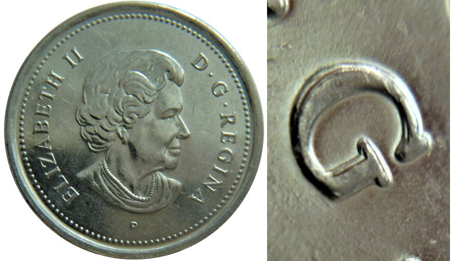 25 Cents 2006-Double  D G RE+perles-Coin décalé-2.JPG