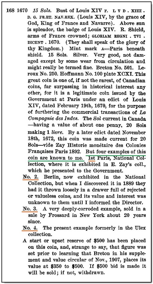 Numi - Catalogue - 1908-09-30 - A.N.A. Convention Sale - 15 Sols 1670A (Henry Chapman).jpg