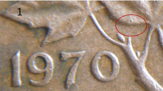 1 Cent - 1970- Défaut de coin sous feuille gauche-2a.JPG