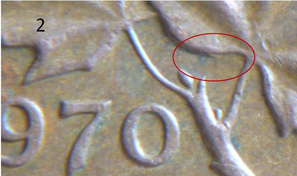 1 Cent - 1970- Défaut de coin sous feuille gauche-2b.JPG