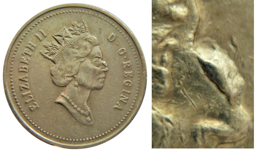 5 Cents 1998-Éclat coin sur nez-No.1,.JPG