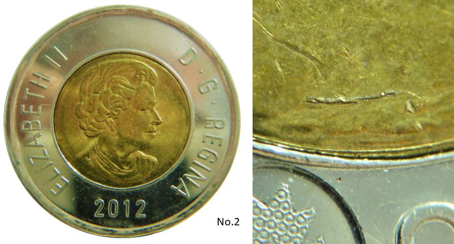 2 Dollars 2012-Coin fendillé sous l'Ours-No.2,.JPG