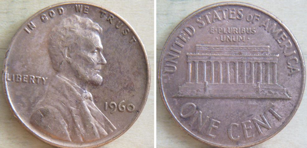 1 Cent 1960 USA-Défaut de flan près de la date.JPG