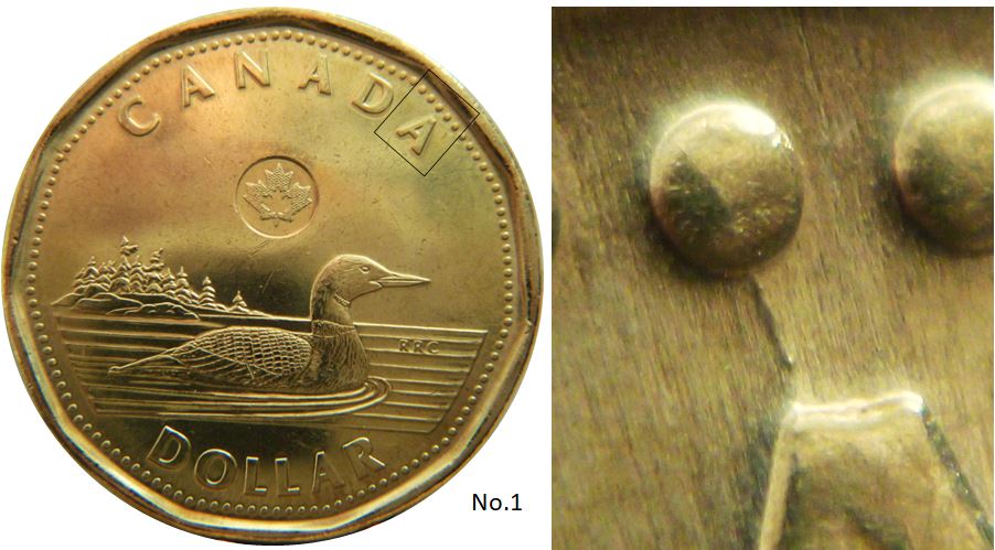 1 Dollar 2021-Coin fendillé au dessus A de canadA-No.1.JPG