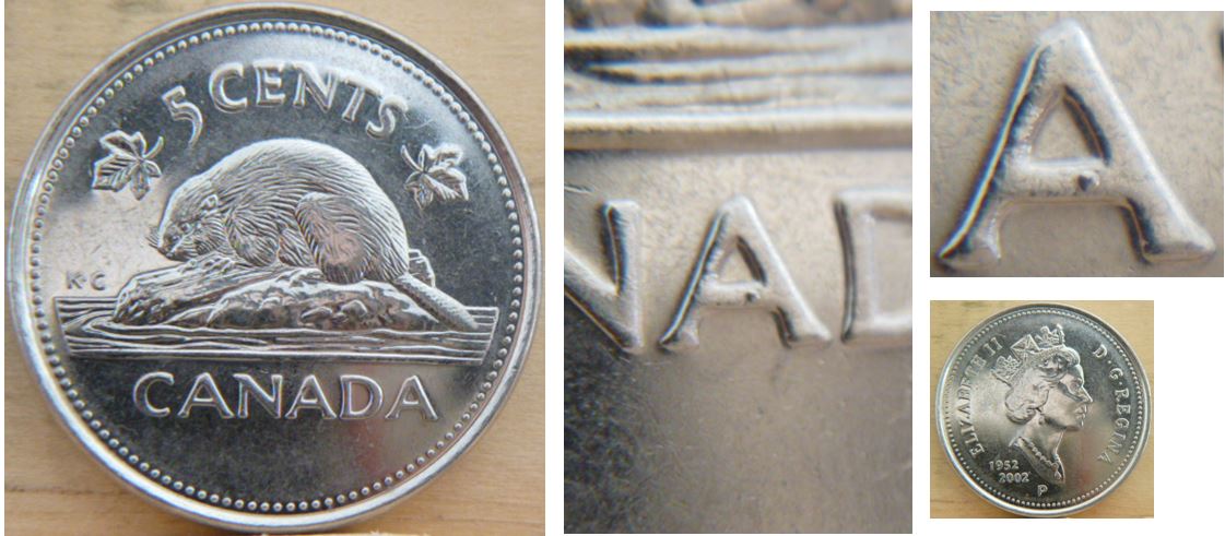5 Cents 2002-Point sur le 2ème a de canada.JPG