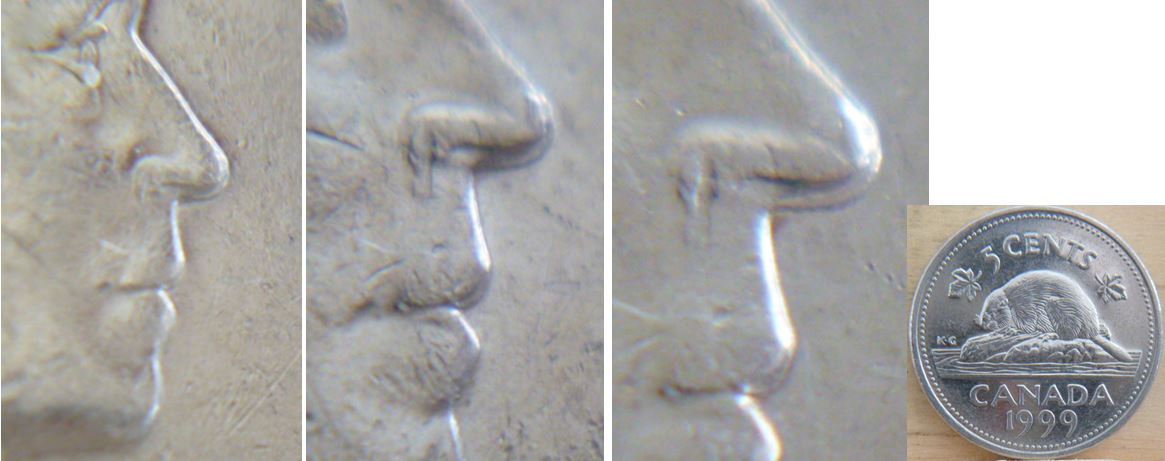 5 Cents 1999- Double nez de effigie-coin décalé.JPG