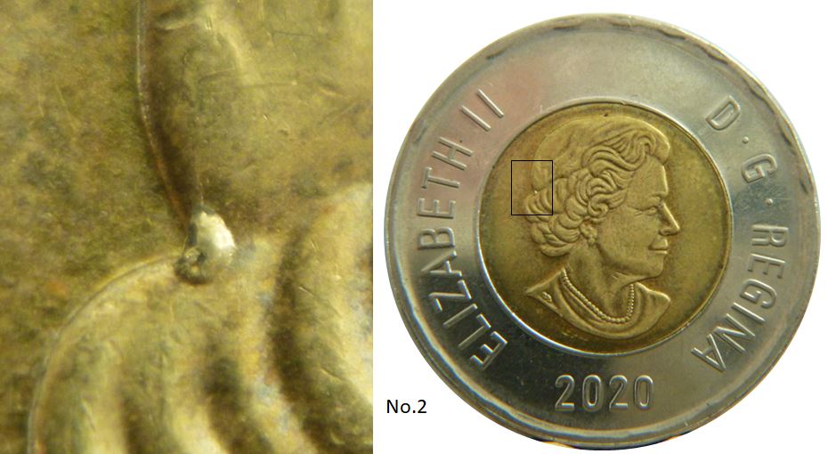2 Dollars 2020-Éclat coin dans les cheveux effigie-No.2.JPG