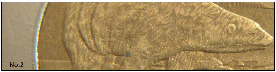 2 Dollars 2004-Fausse pièce-Coin fendillé sur l'ours -No.2.JPG