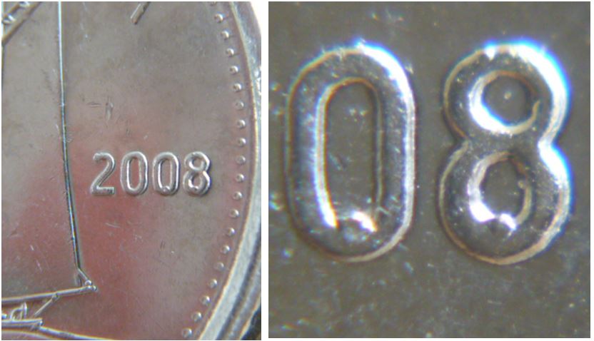 10 Cents 2008-Éclat de coin dans dernier O et 8.JPG