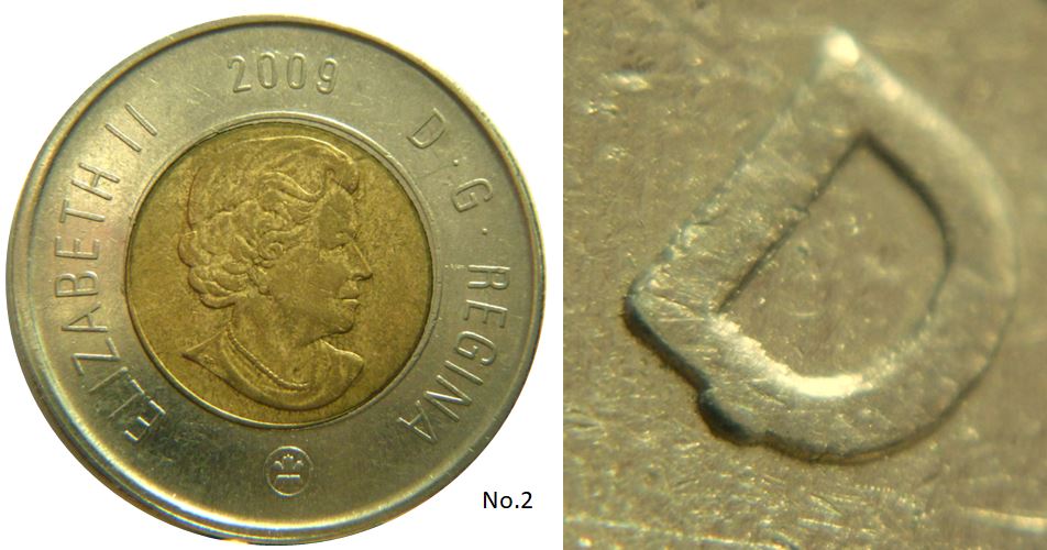 2 Dollars 2009-Pedestel D de Dollars-No.2,.JPG