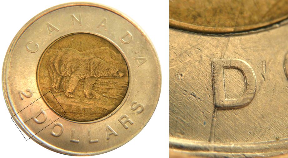 2 Dollars 1996-Coin fendillé  Avers et Revers-1.JPG