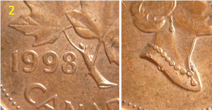 1 Cent 1998 - Éclat de coin sous effigie-2.JPG