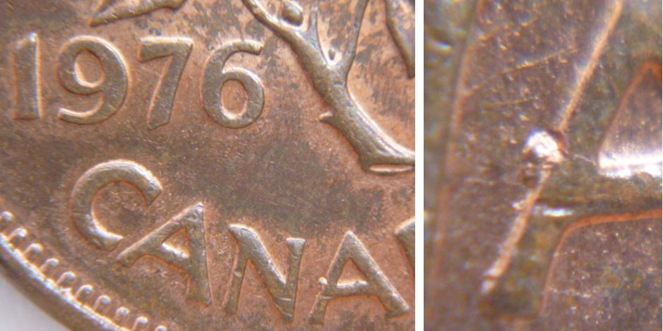 1 Cent 1976-Défaut de Point devant 2ème A cAnada.JPG
