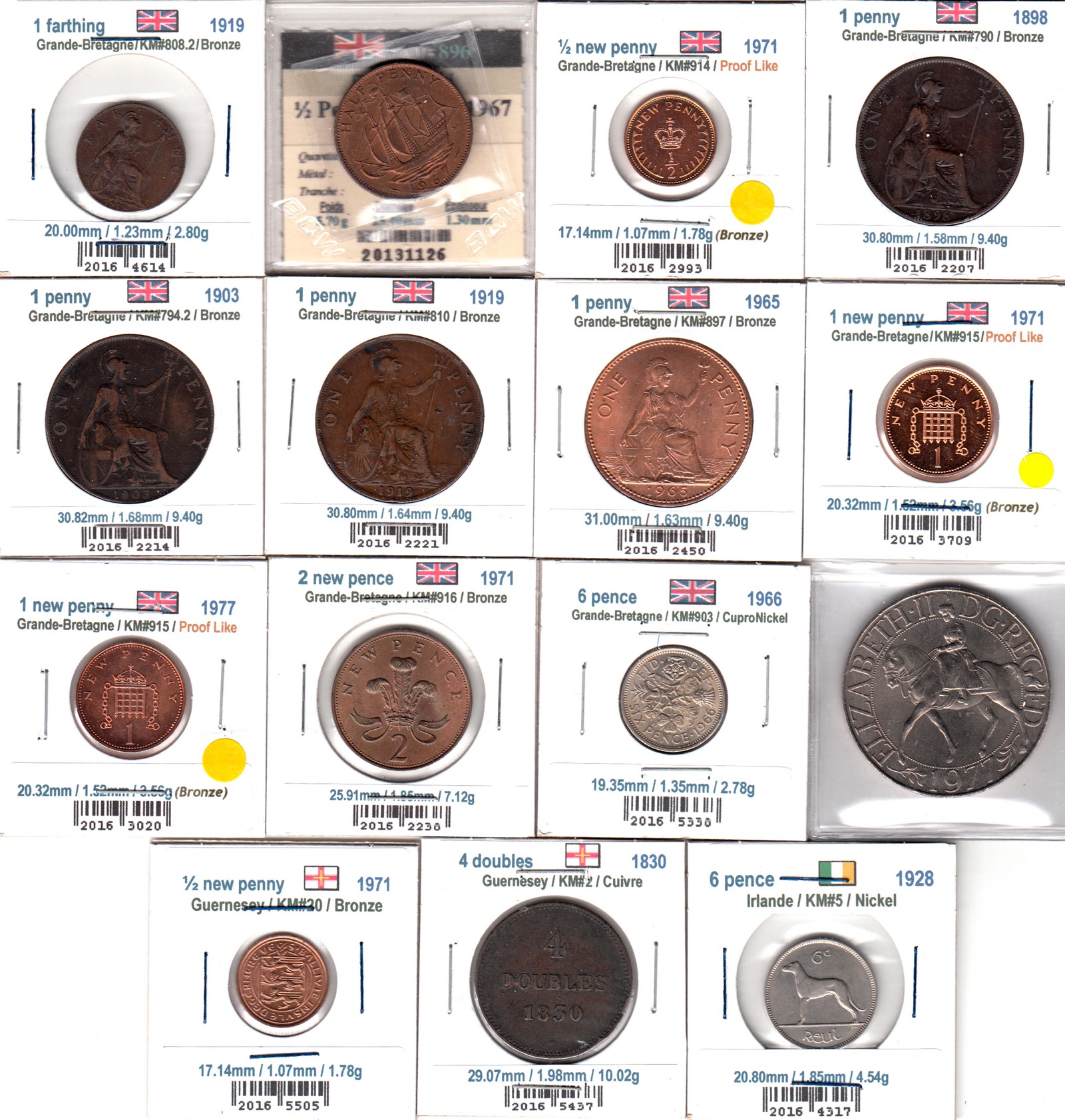 À Vendre - Lot Pièces du Monde 03 - Face (15 Pièces).jpg