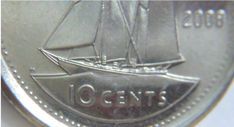 10 Cents 2008-Dommage de coin a travers le H-1.JPG