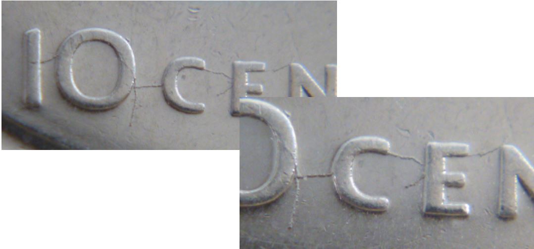 10 Cents 2010-Dommage de coin devant le bateau-3.JPG