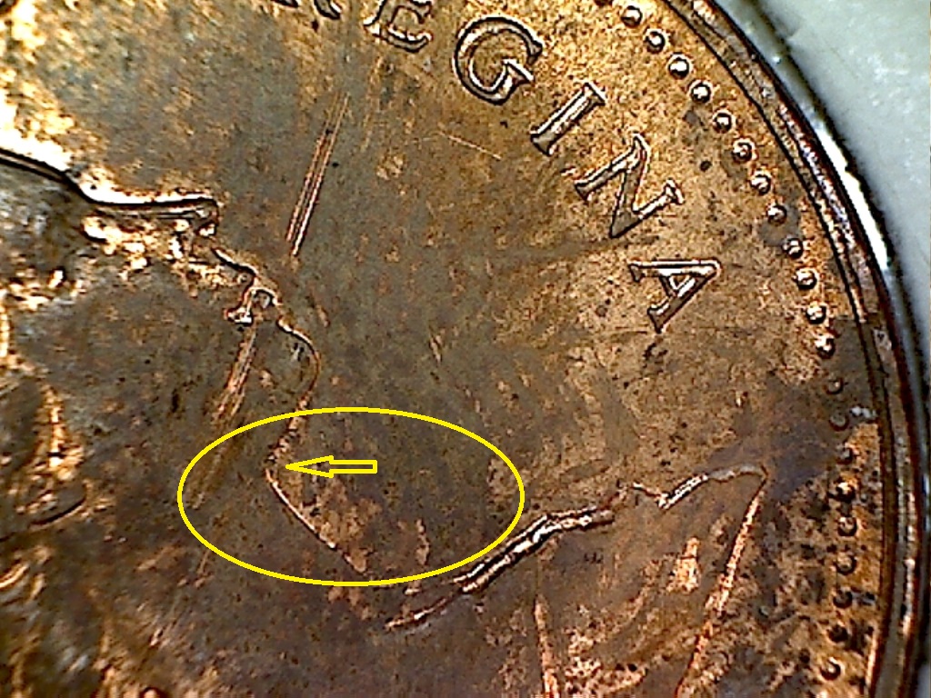 1979 Coin entrechoqué et dépôt de métal B018076C 2 de 2.jpg