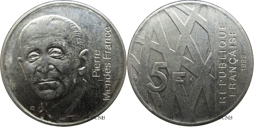 5 francs 1992 Pierre Mendès-France_fra1063.jpg