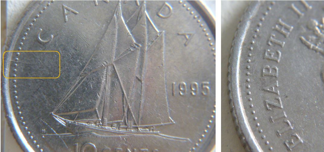 10 Cents 1995-Coin fendillé revers-Double Elizabeth II-1.JPG