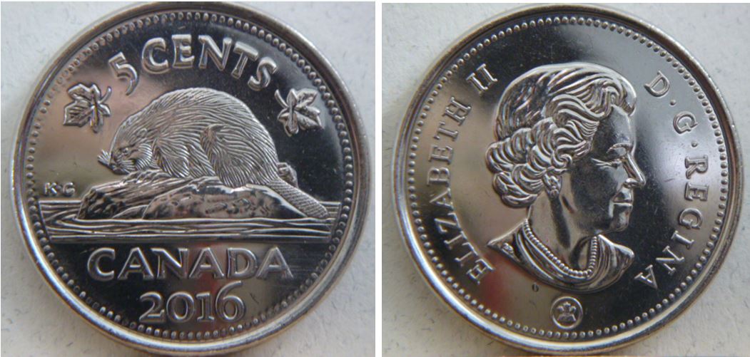 5 Cents 2016-Éclat de coin dans logo +sous effigie-1.JPG