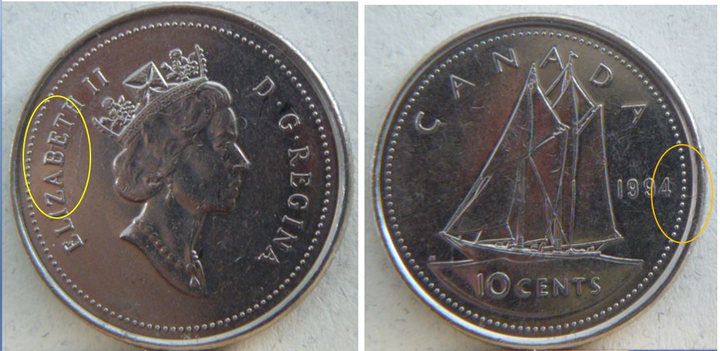10 Cents 1994-Dommage de coin avers+Coin fendillé revers-1.JPG