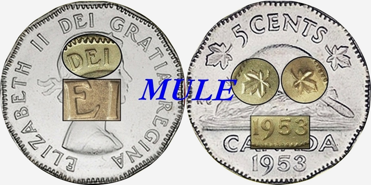 5 cents 1953 - SF - Far Leaf