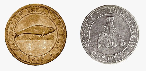Jeton de cuivre d'un penny, 1815
