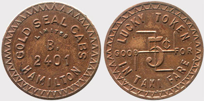Canadian Cab Guelph >> Coins and Canada - Transportation tokens - Train, transit, subway, bus, bridge, taxi Canadian Cab Guelph >> Coins and Canada - Transportation tokens - Train, transit, subway, bus, bridge, taxi