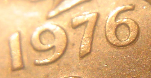 1 cent 1976 - Double 6