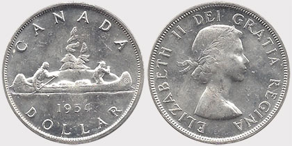 1 dollar 1954