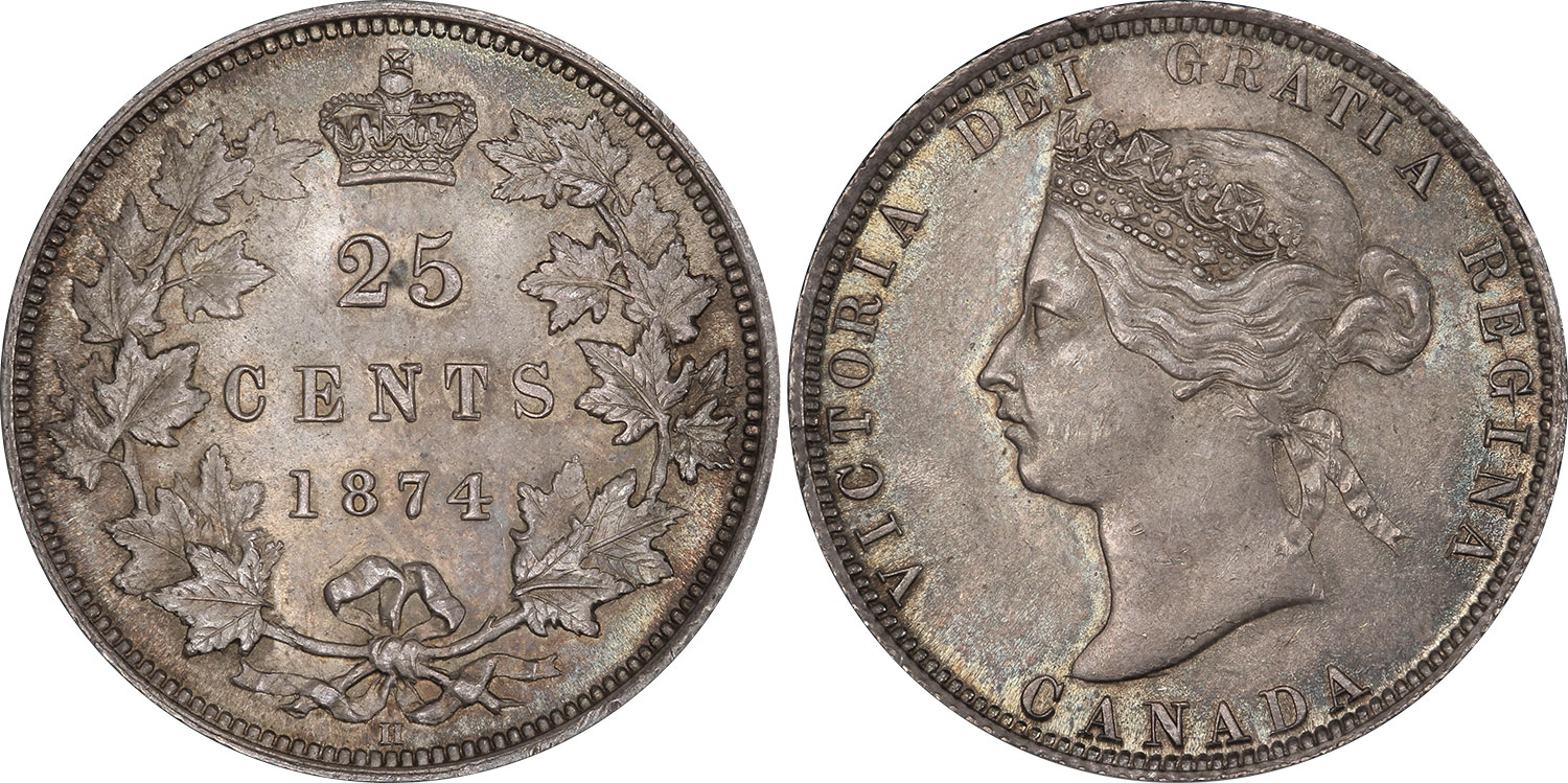 25 cents 1874