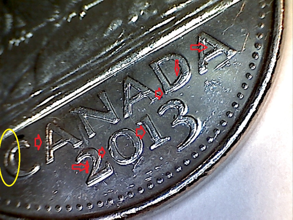 2013 Accumulation sur CANADA et la Date B519007C.jpg