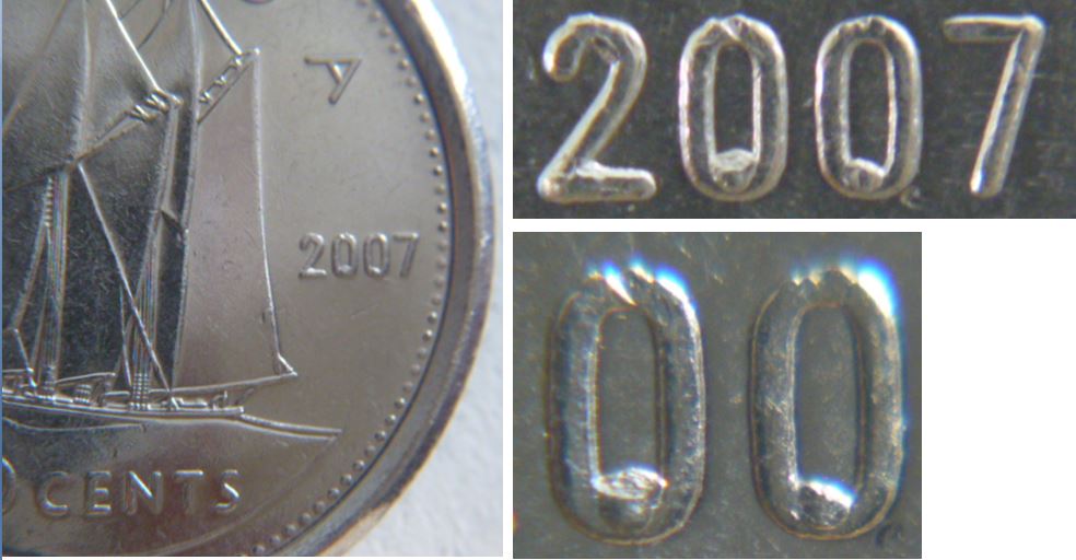 10 Cents 2007-Éclat de coin dans les deux 00 de la date.JPG