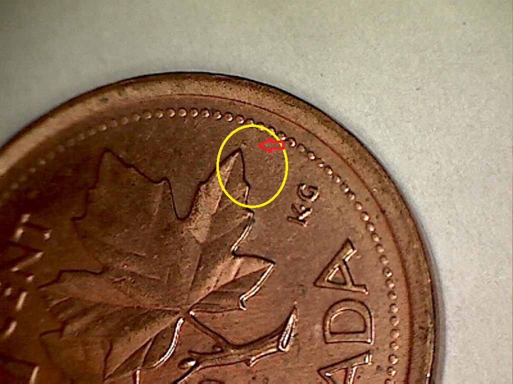 1999 Poit bout feuil. dr. et ligne sous G de K.G B019068B 1 de 2.jpg