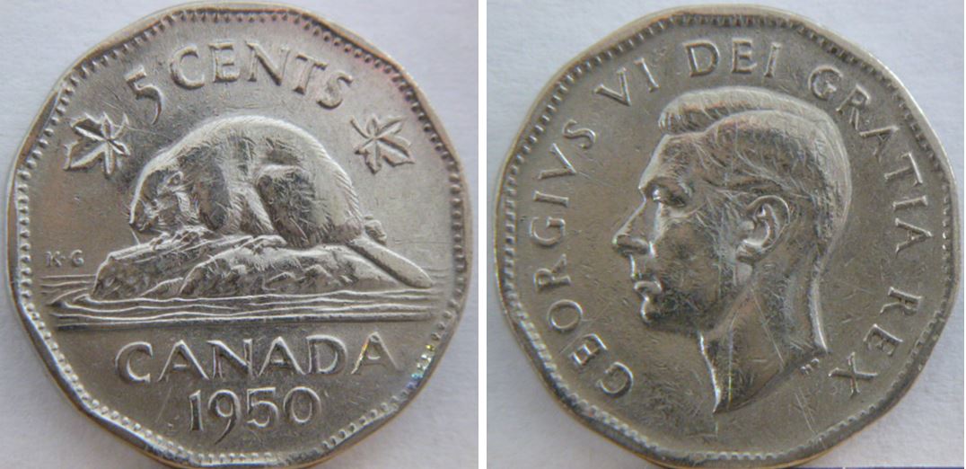 5 Cents 1950-Coin fendillé feuille gauche+coin entrechoqué+coin détérioré-1.JPG