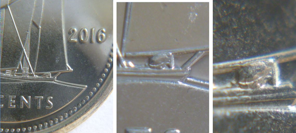 10 Cents 20016-Belle éclat de coin sur le gouvernail.JPG